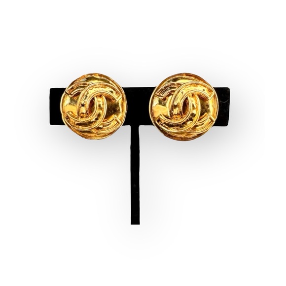 CHANEL Jewelry - SOLD Chanel Vintage CC Clip-On Earrings
